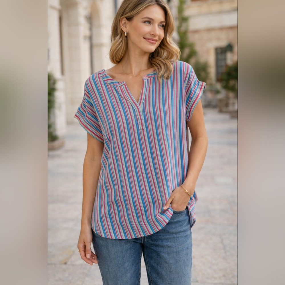 Talbots 100% Cotton Blouse PTP 21 - Picture 2 of 8